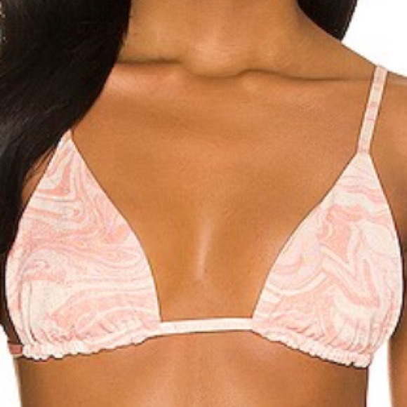 L*Space Brittany Bikini Top in All Swirled Up, Triangle Style, Size Medium, NWT - Picture 4 of 12